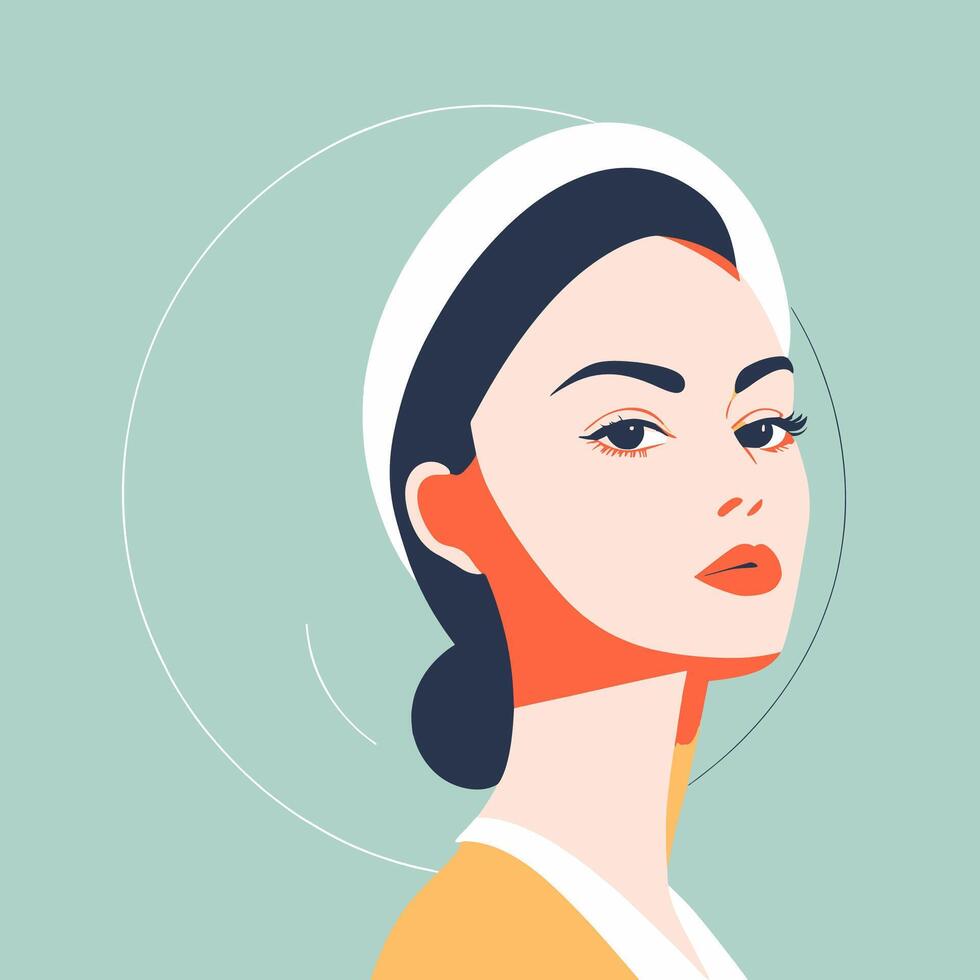 vector illustratie Dames portret