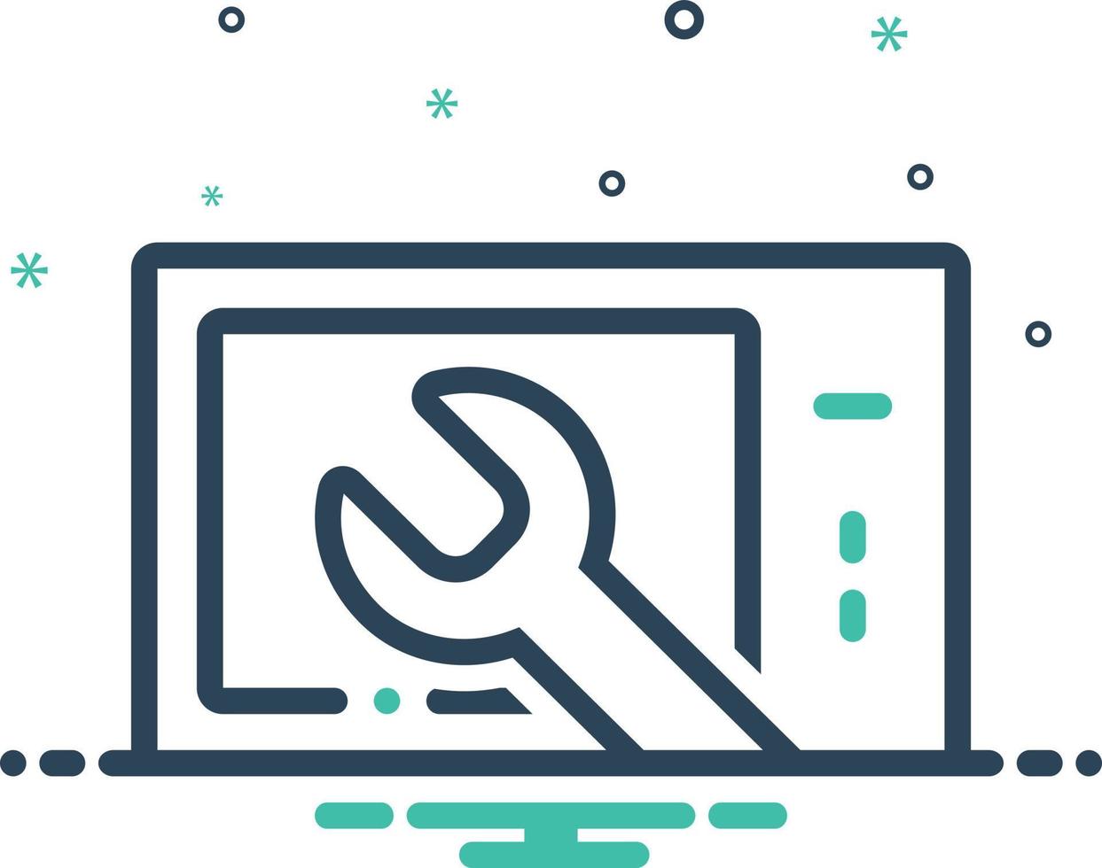 mixpictogram voor magnetronreparatie vector