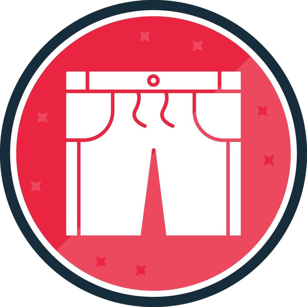 shorts glyph vers icoon vector