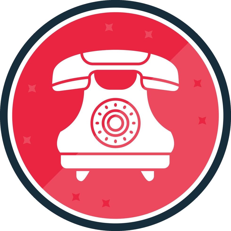 telefoon glyph vers icoon vector