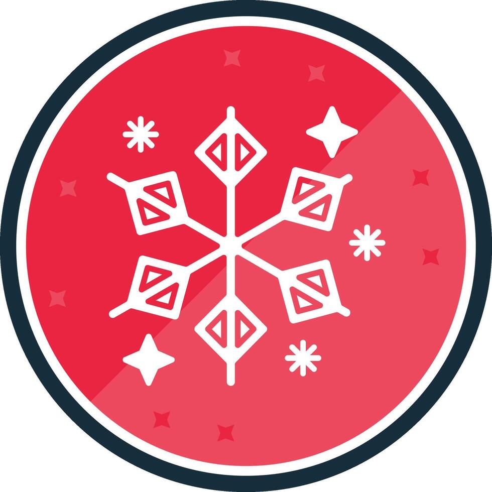 winter glyph vers icoon vector