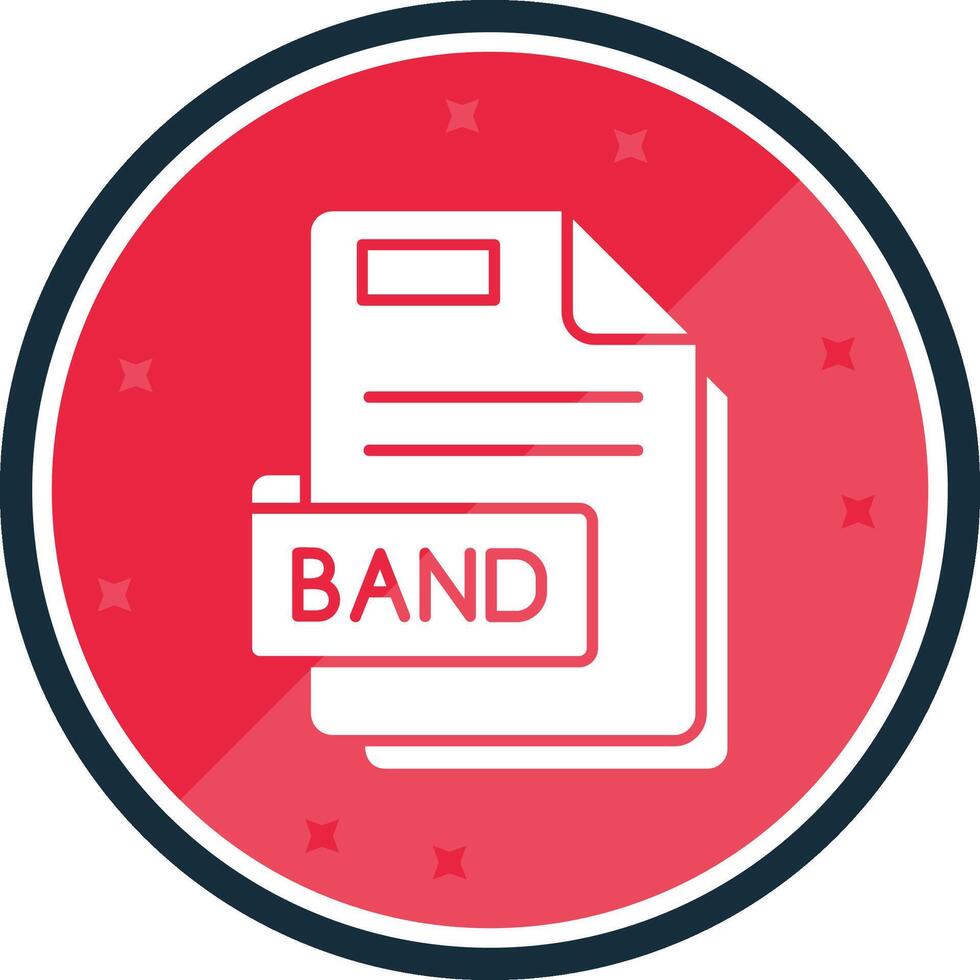 band glyph vers icoon vector