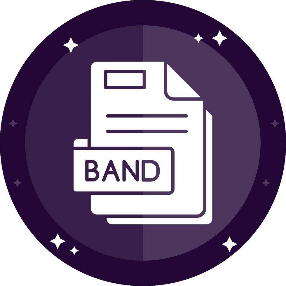 band solide badges icoon vector