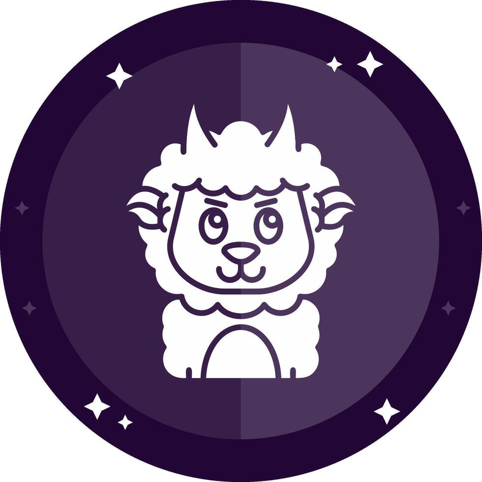 demon solide badges icoon vector