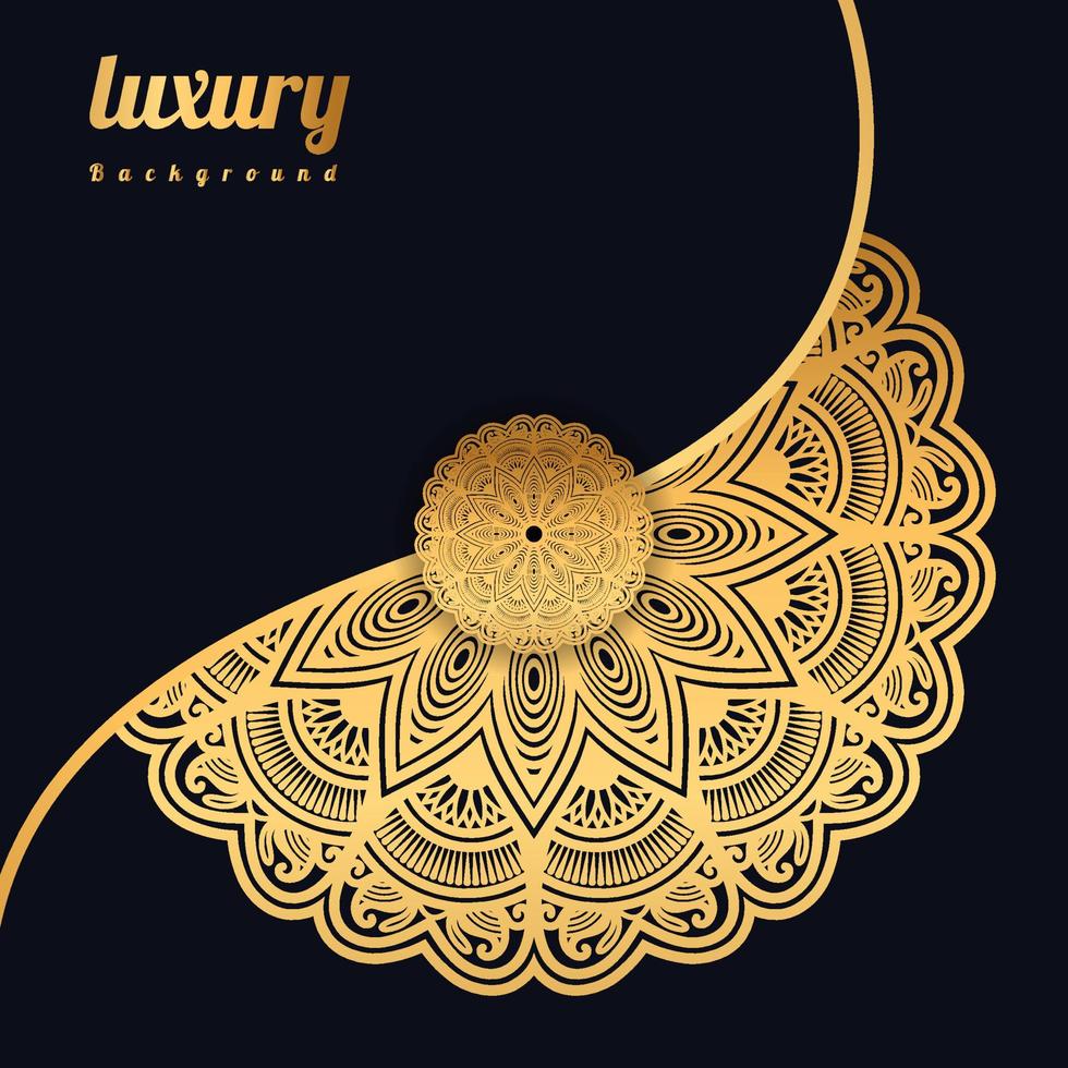 luxe mandala achtergrond met gouden arabesque patroon gouden arabesque arabis stijl voor islamitische ramadan stijl decoratieve mandala. sier bloemsierkunst ontwerp, omslag, poster, flyer vector