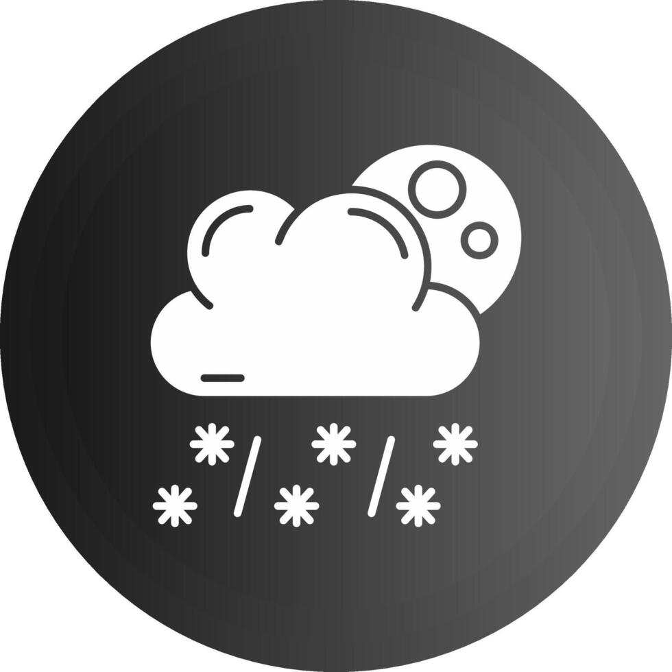 sneeuw solide zwart icoon vector