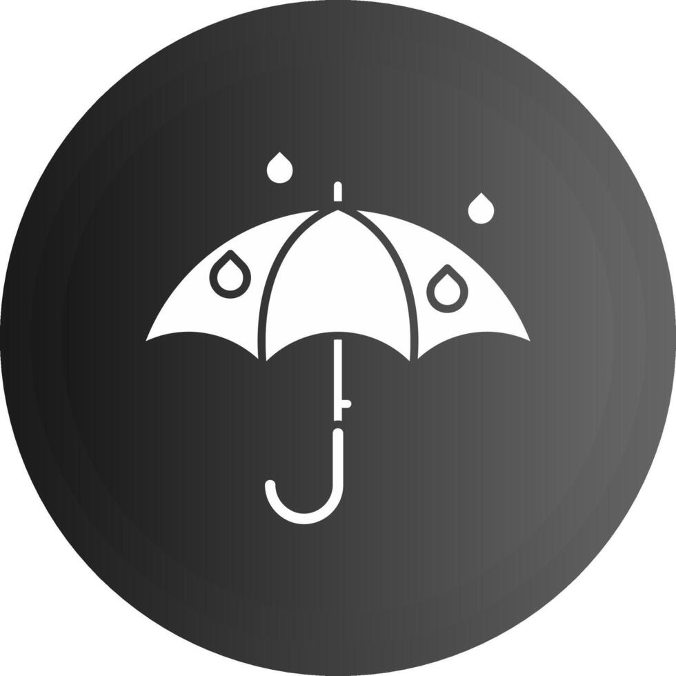 paraplu solide zwart icoon vector