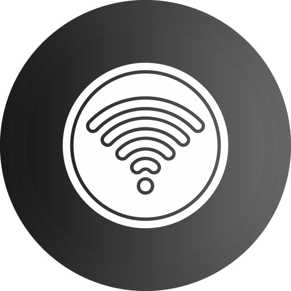 Wifi solide zwart icoon vector