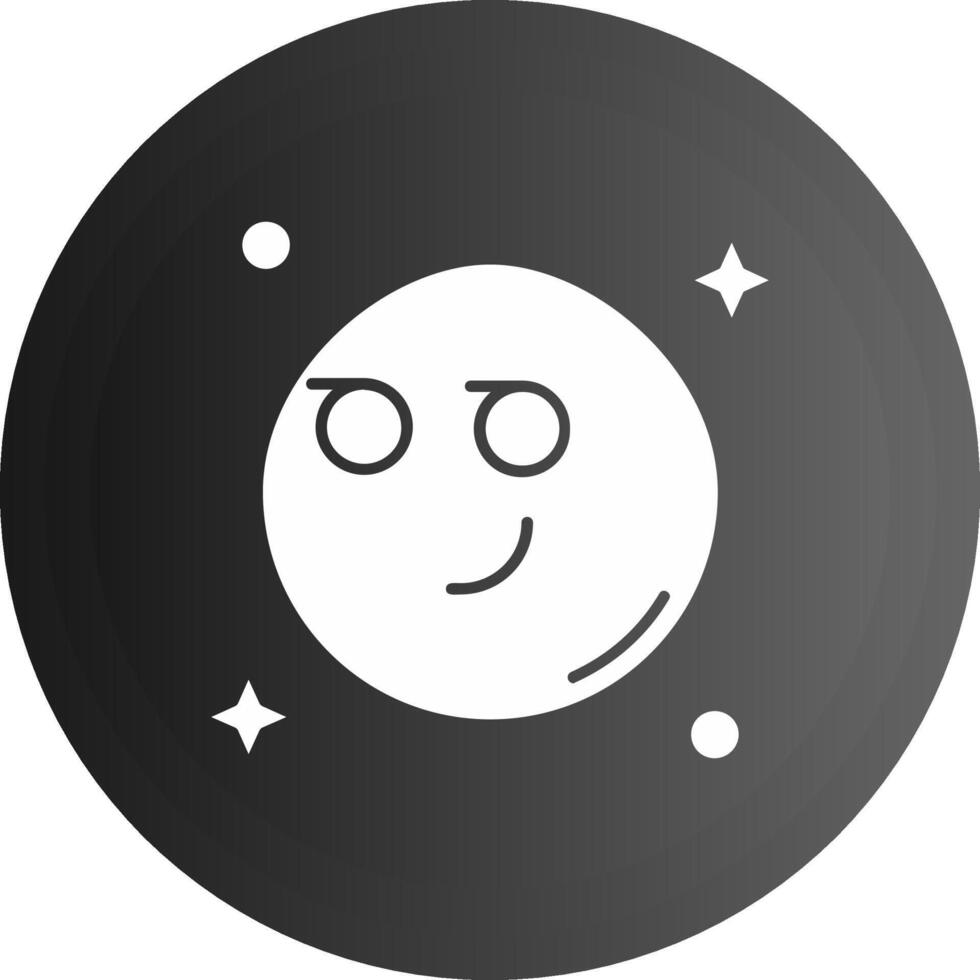 grijnzend solide zwart icoon vector