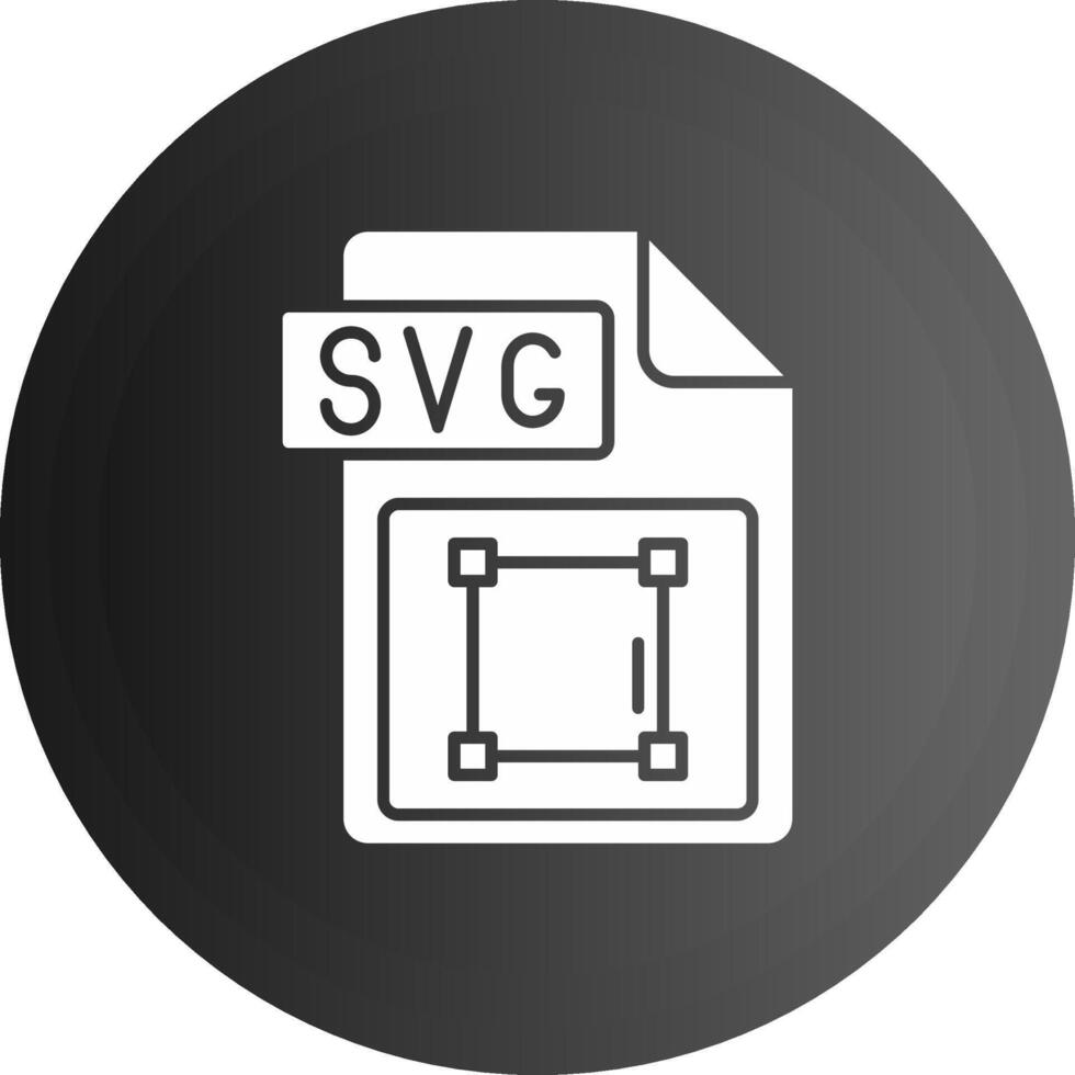 SVG het dossier formaat solide zwart icoon vector