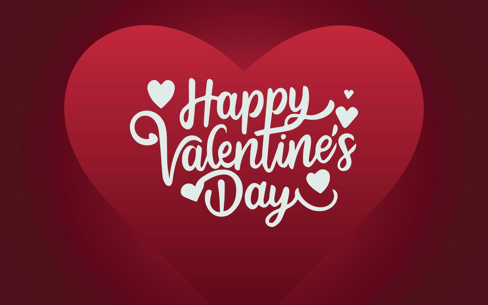 gelukkig Valentijnsdag dag kaart met harten patroon voorraad illustratie vector