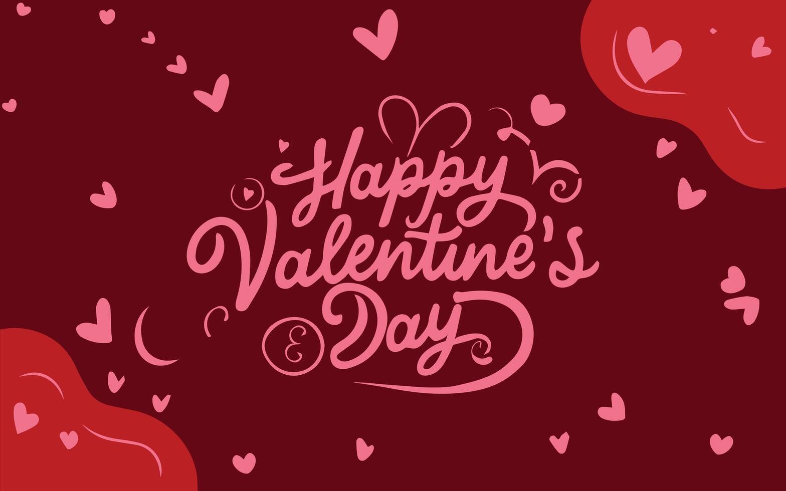 Valentijnsdag dag achtergrond, gelukkig Valentijnsdag dag banier voorraad illustratie vector