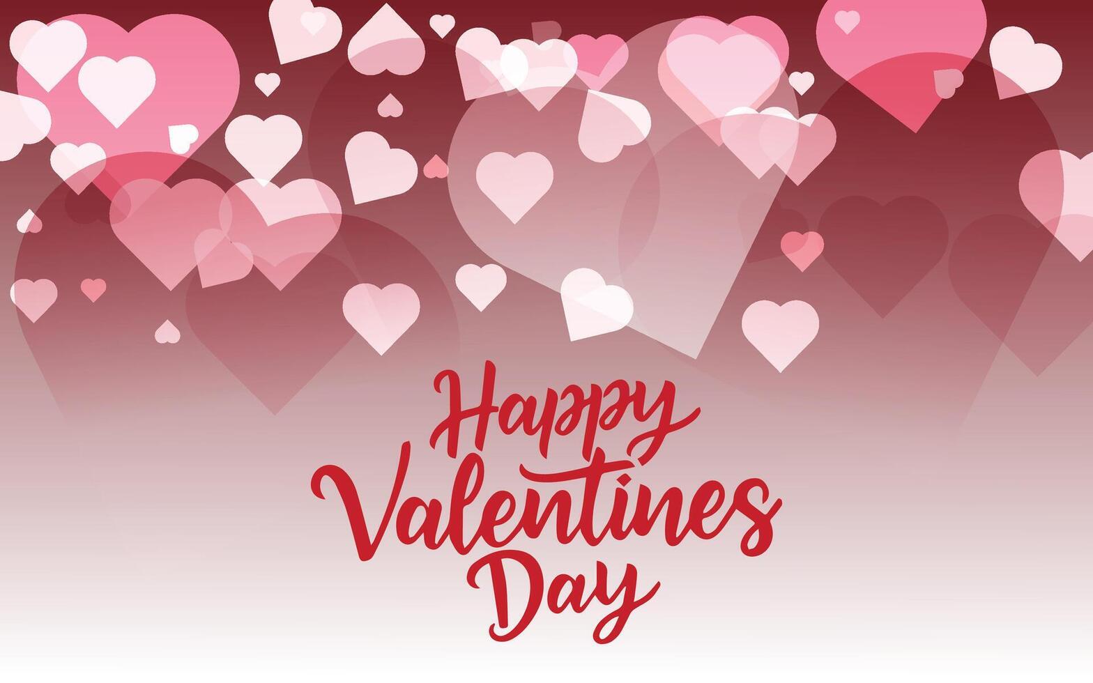 gelukkig Valentijnsdag dag typografie samenstelling met harten. vector illustratie voor affiches, promotionele materiaal.
