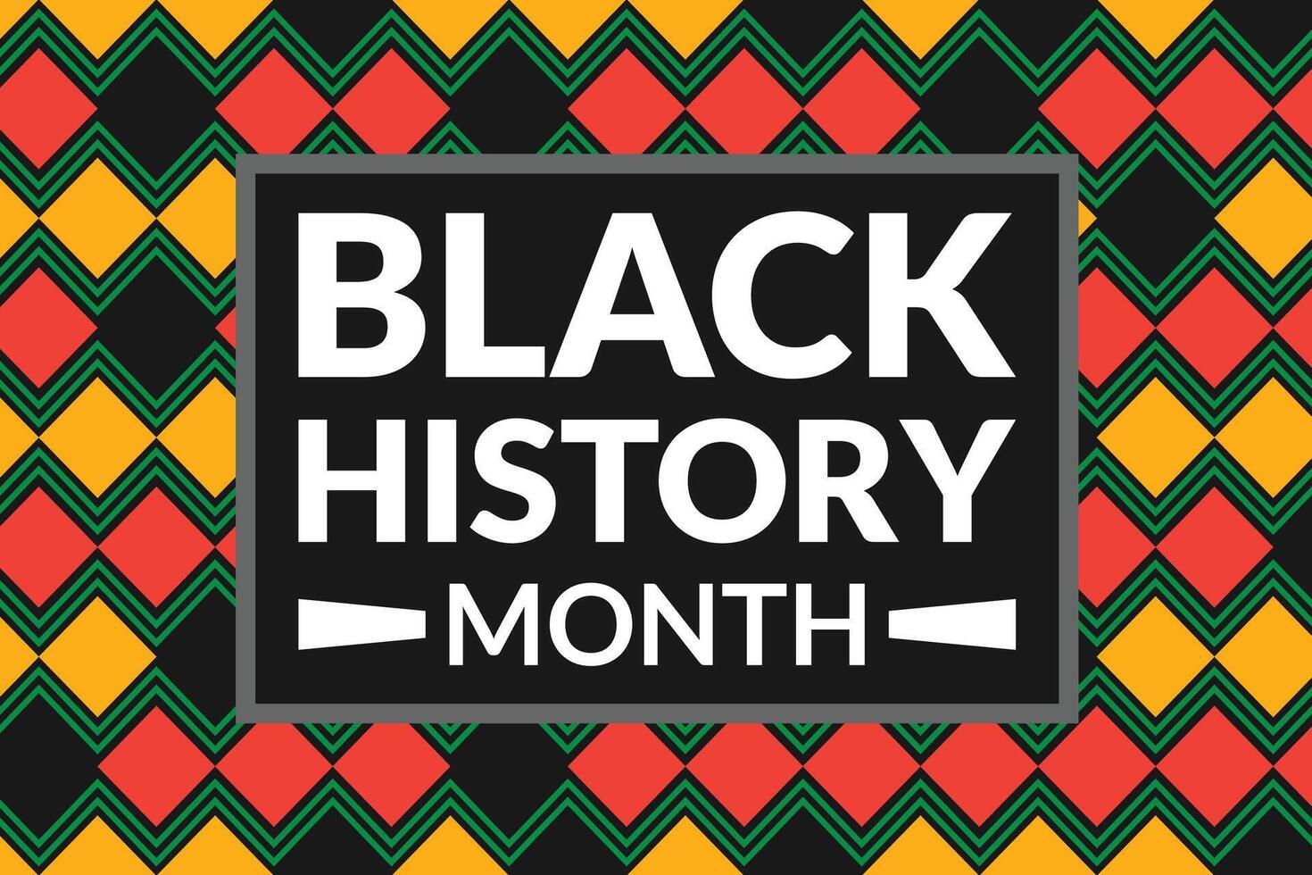 zwart geschiedenis maand achtergrond vector ontwerp. Afrikaanse Amerikaans Verenigde Staten van Amerika en Canada jaarlijks viering.