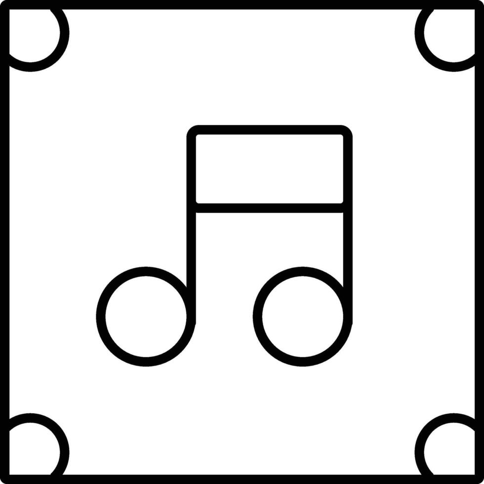 afgeronde gevulde bewerkbare beroerte muziek- icoon vector