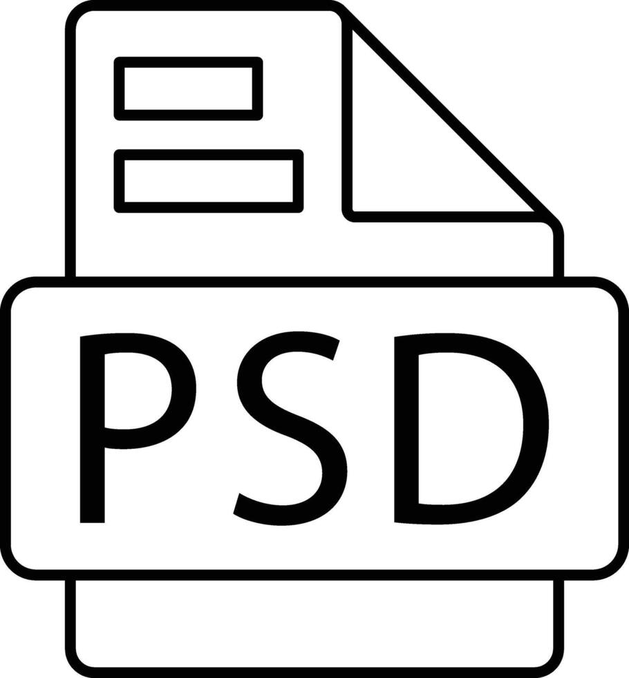 afgeronde gevulde bewerkbare beroerte psd het dossier icoon vector