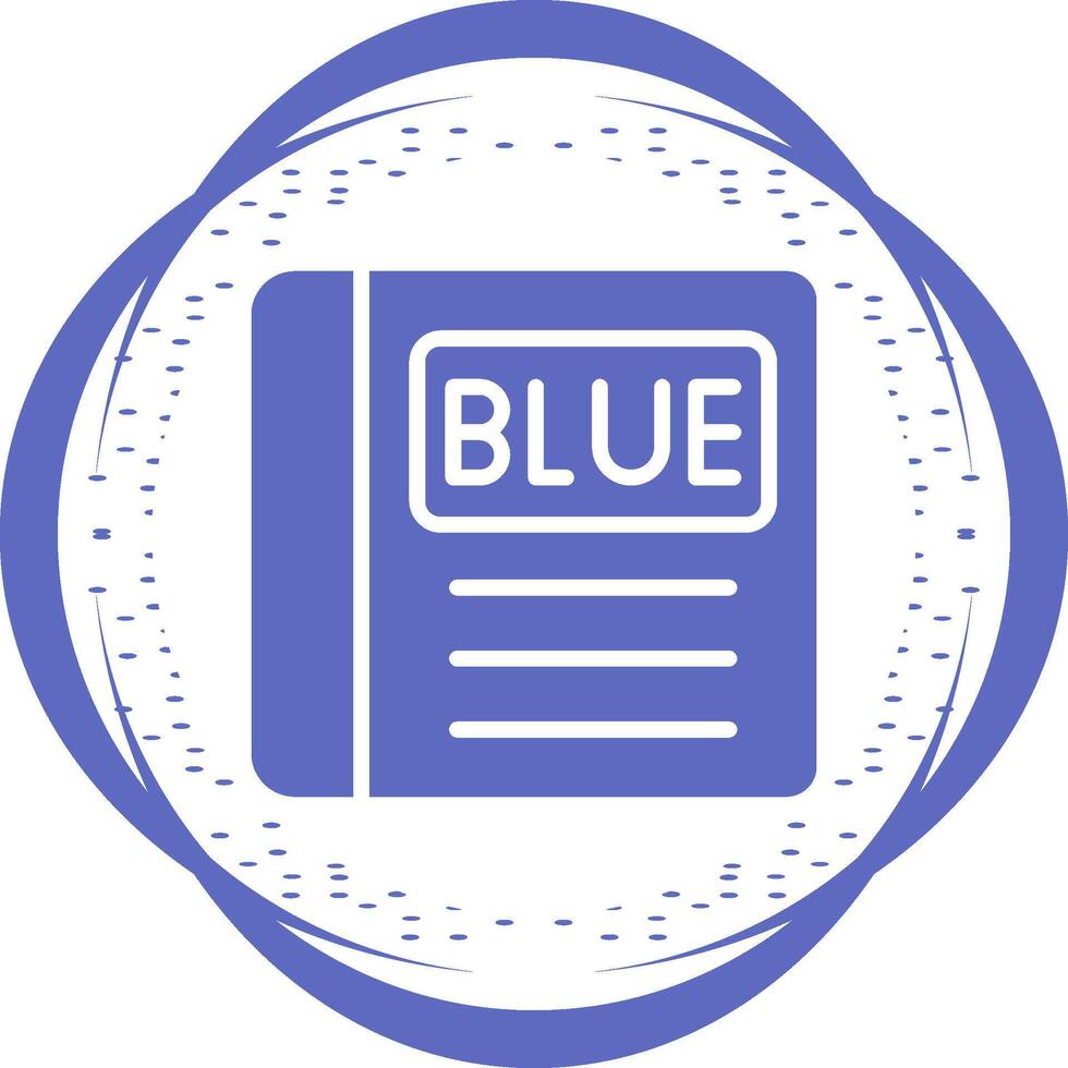 blauw boek vector icoon