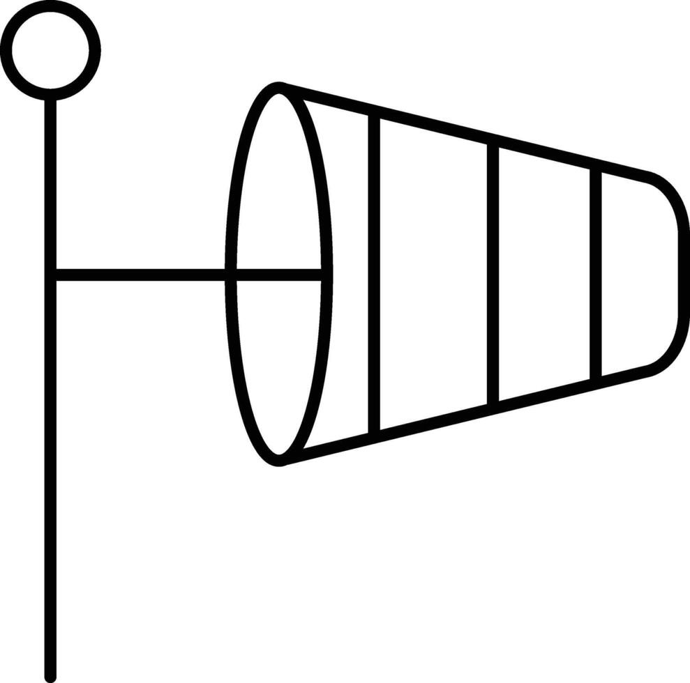 afgeronde gevulde bewerkbare beroerte wind richting icoon vector