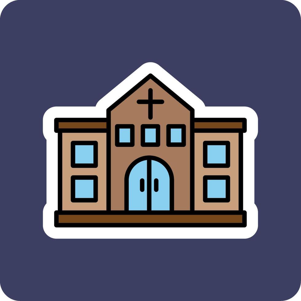 kerk vector pictogram