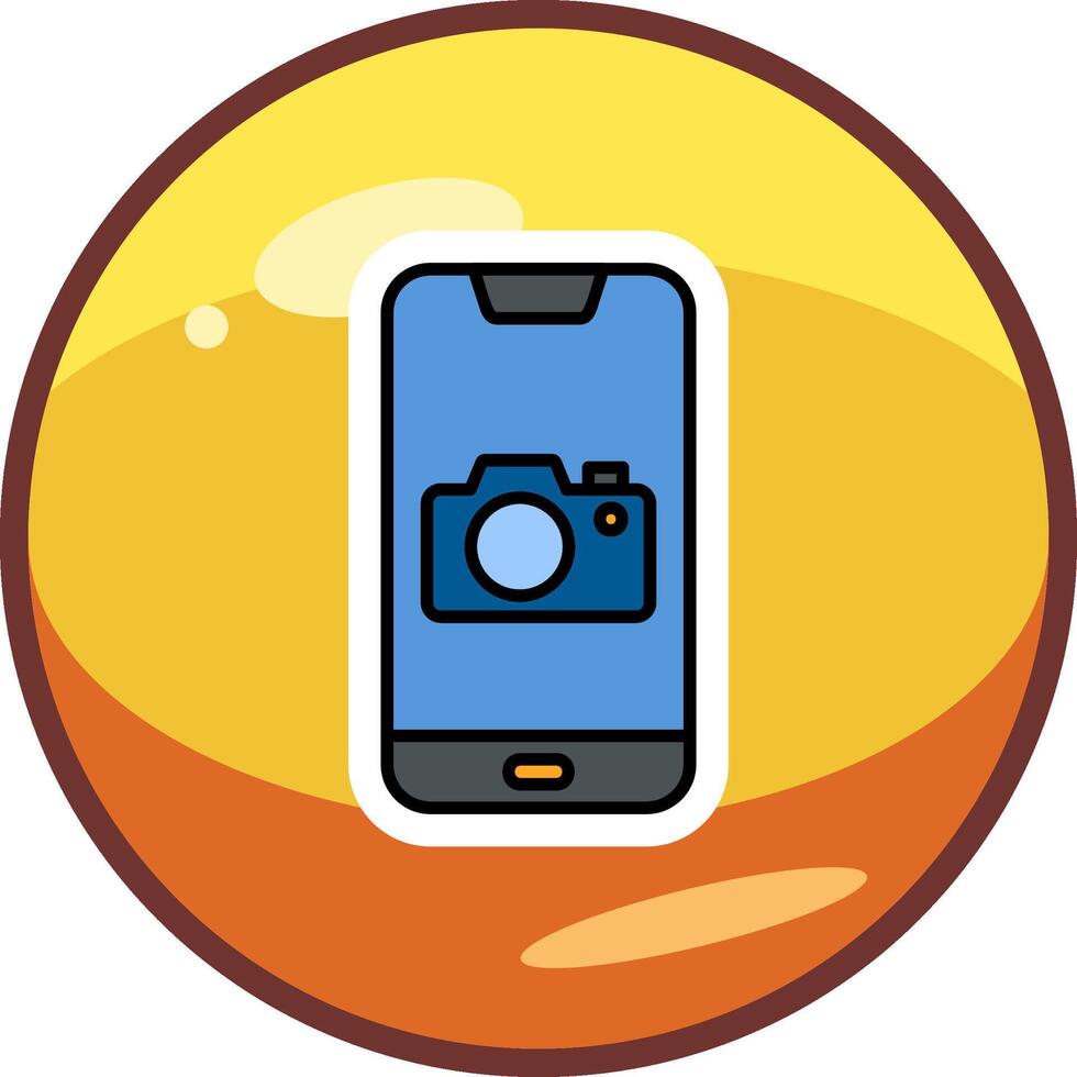 smartphone camera vector icoon