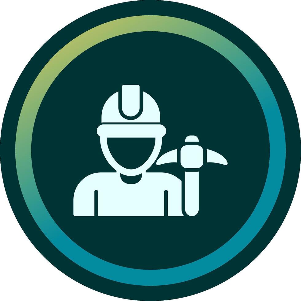 mijnwerker vector icoon