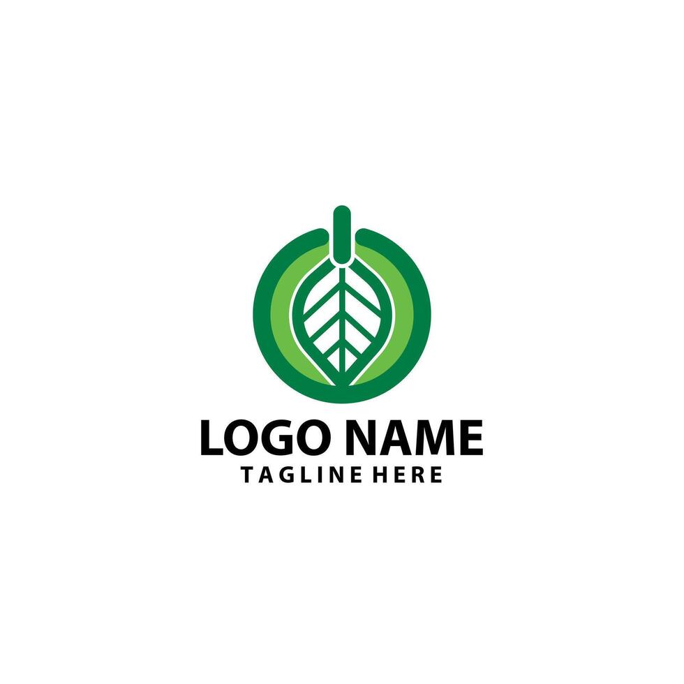 groen macht logo ontwerp vector