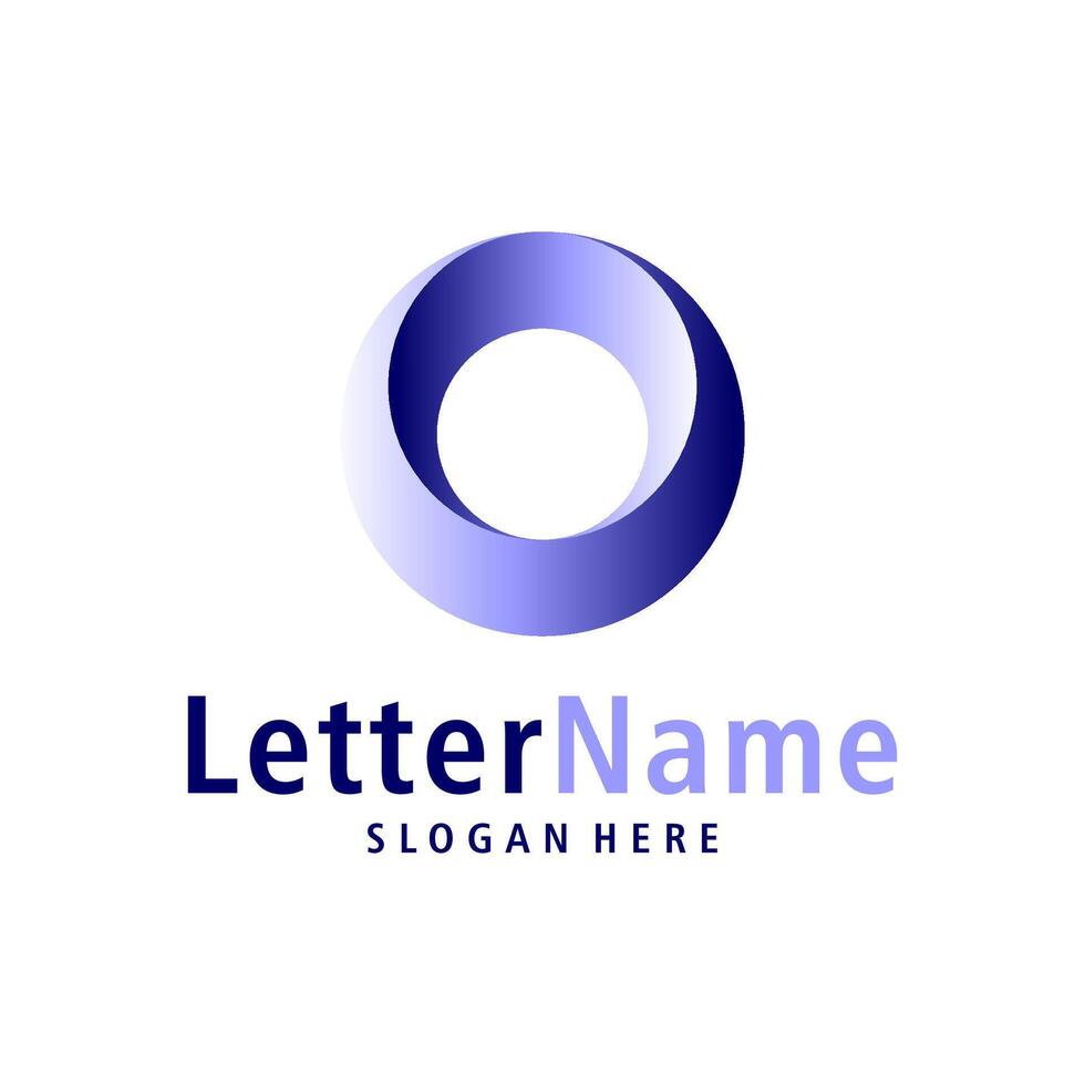 modern brief O logo ontwerp vector. creatief O logo concepten sjabloon vector