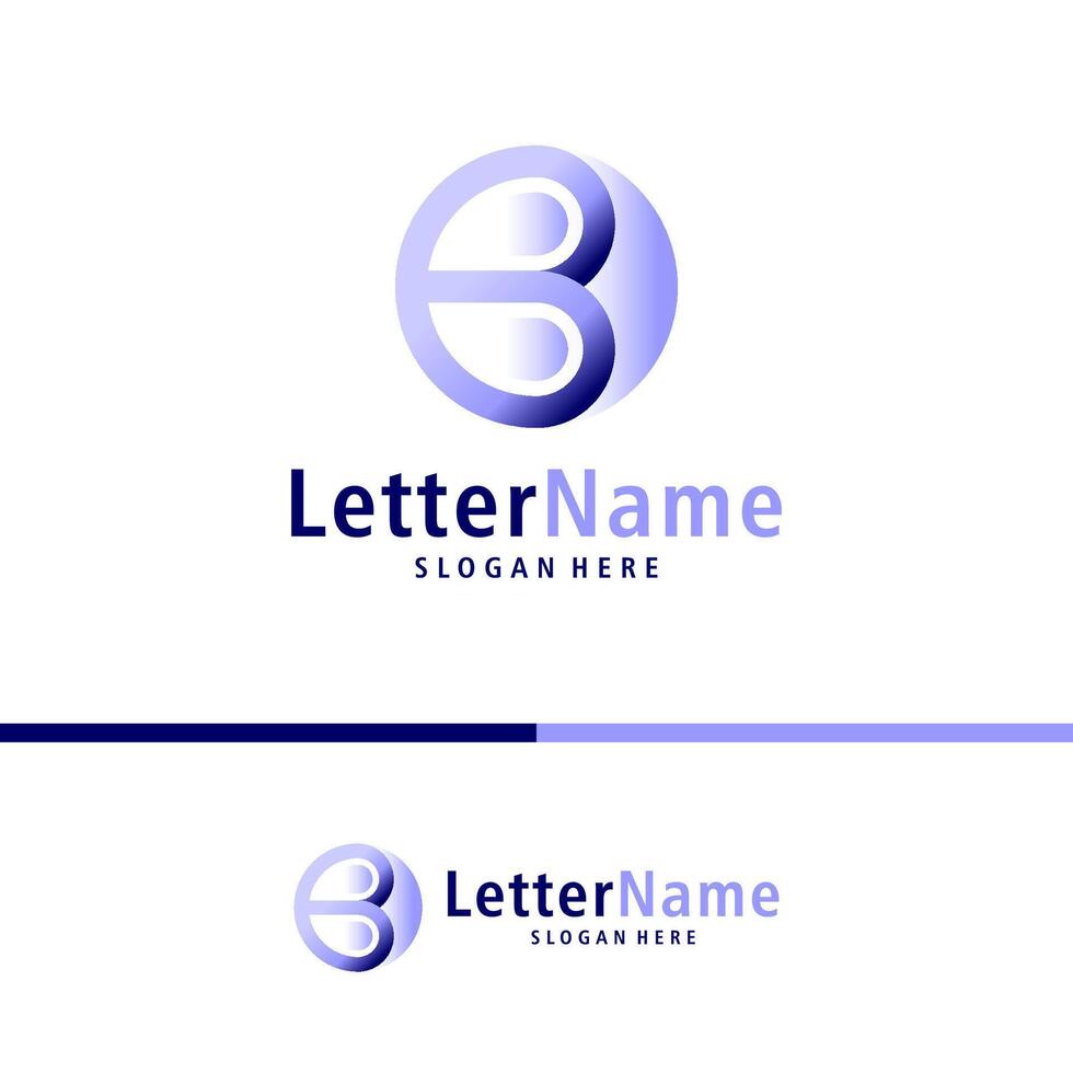 modern brief b logo ontwerp vector. creatief b logo concepten sjabloon vector