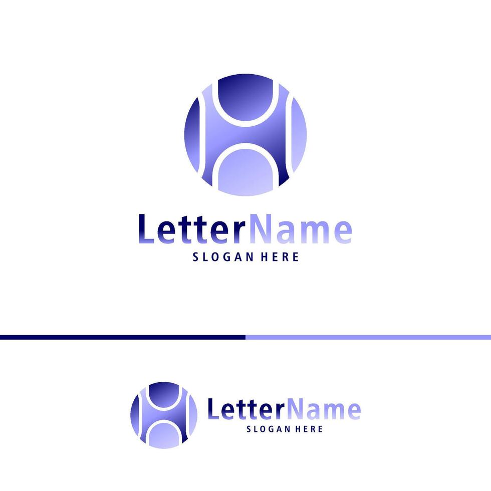 modern brief h logo ontwerp vector. creatief h logo concepten sjabloon vector