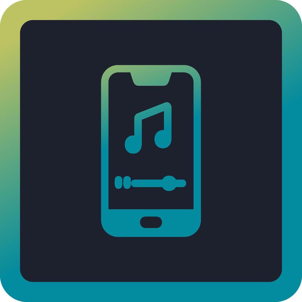 mobiel muziek- speler vector icoon