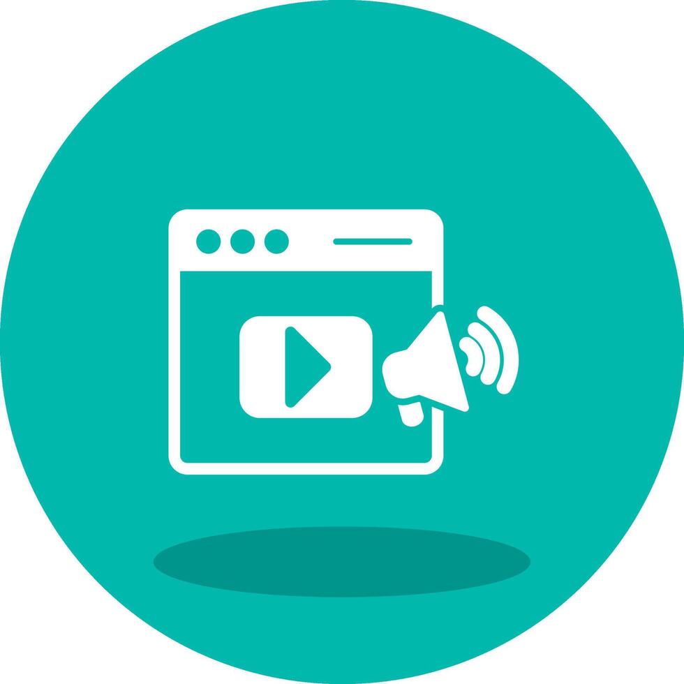 videomarketing vectorpictogram vector