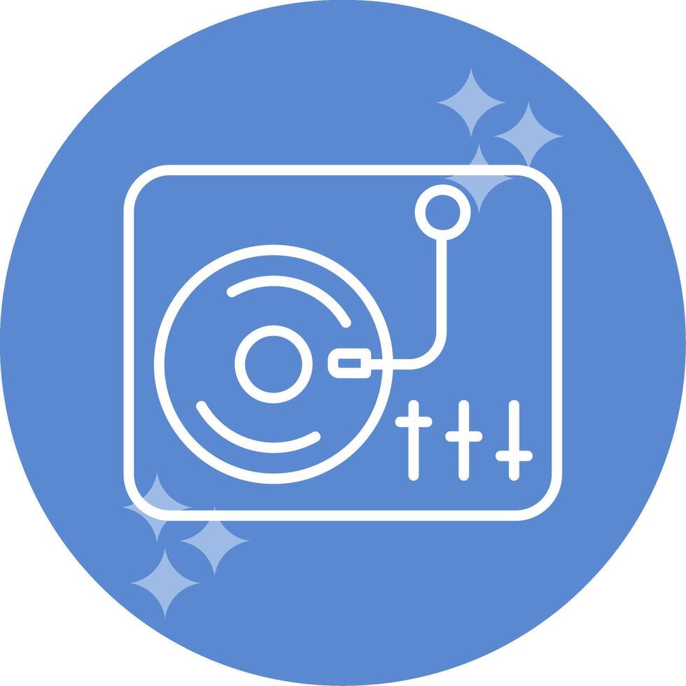 draaitafel vector pictogram