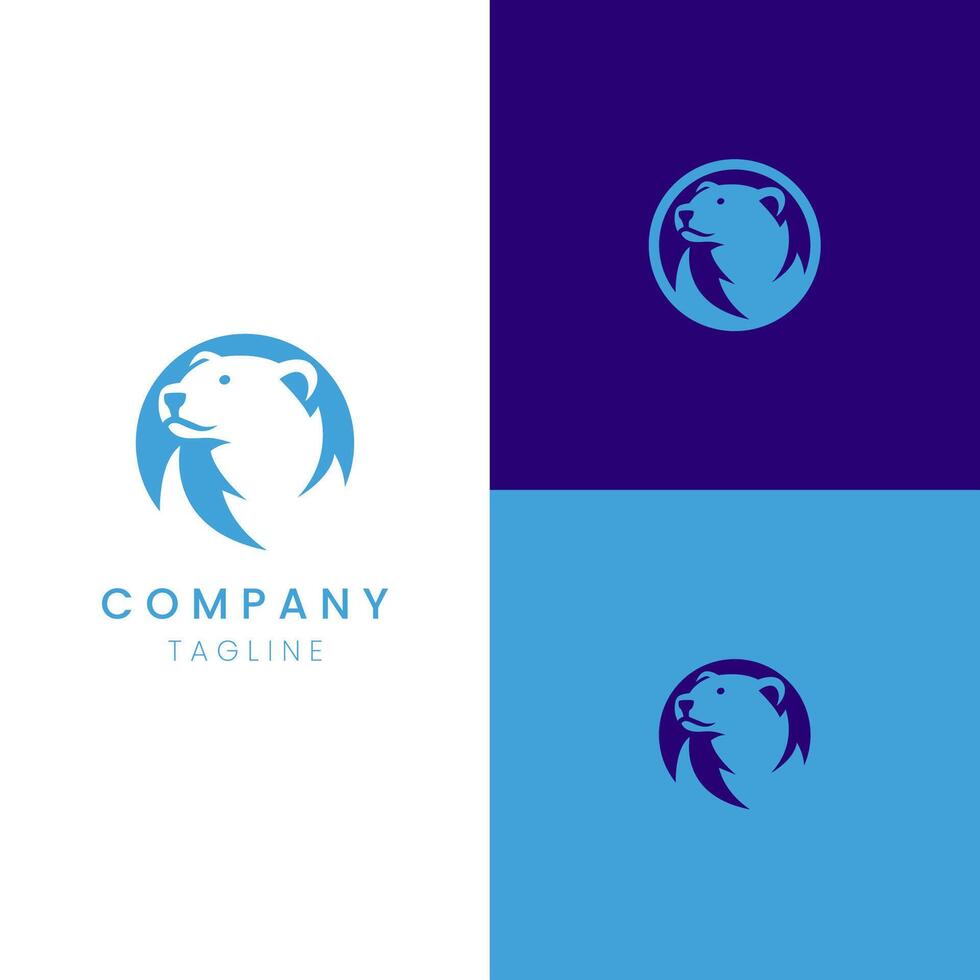polair beer elegantie logo gemakkelijk vector