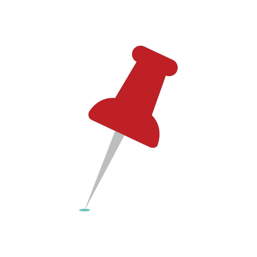 Duwen pin of punaise icoon symbool teken vector