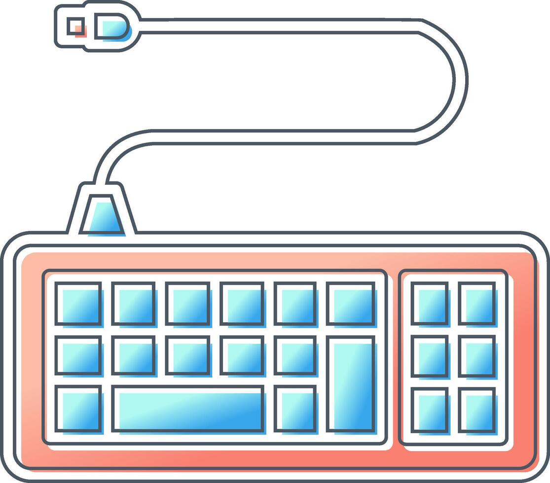 toetsenbord vector pictogram