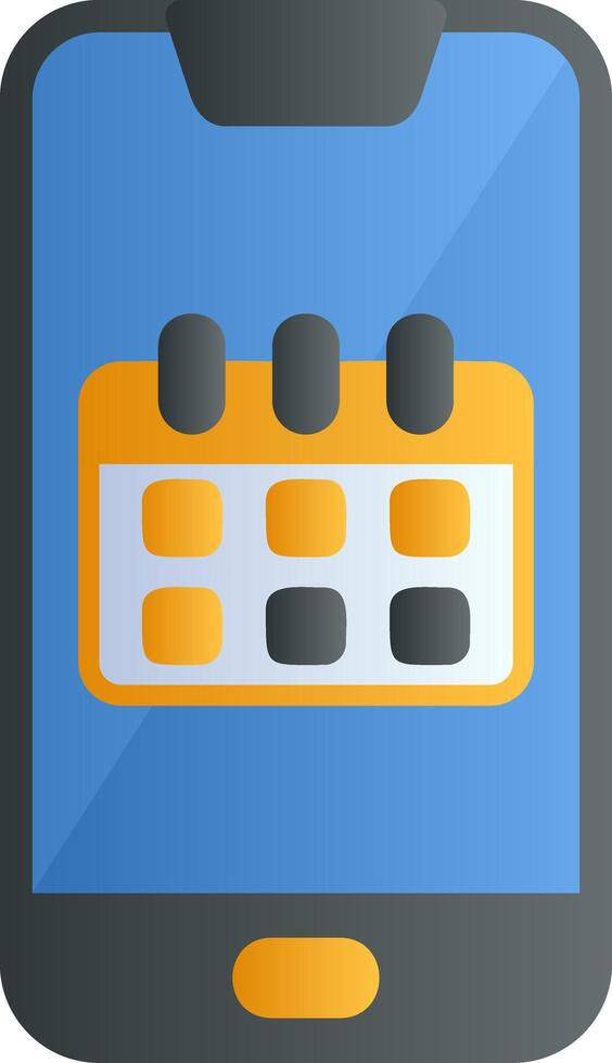 smartphone kalender vector icoon
