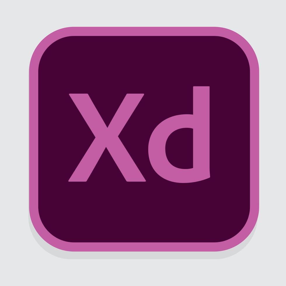 Adobe xd vector logo's, Adobe pictogrammen, abstract vector kunst