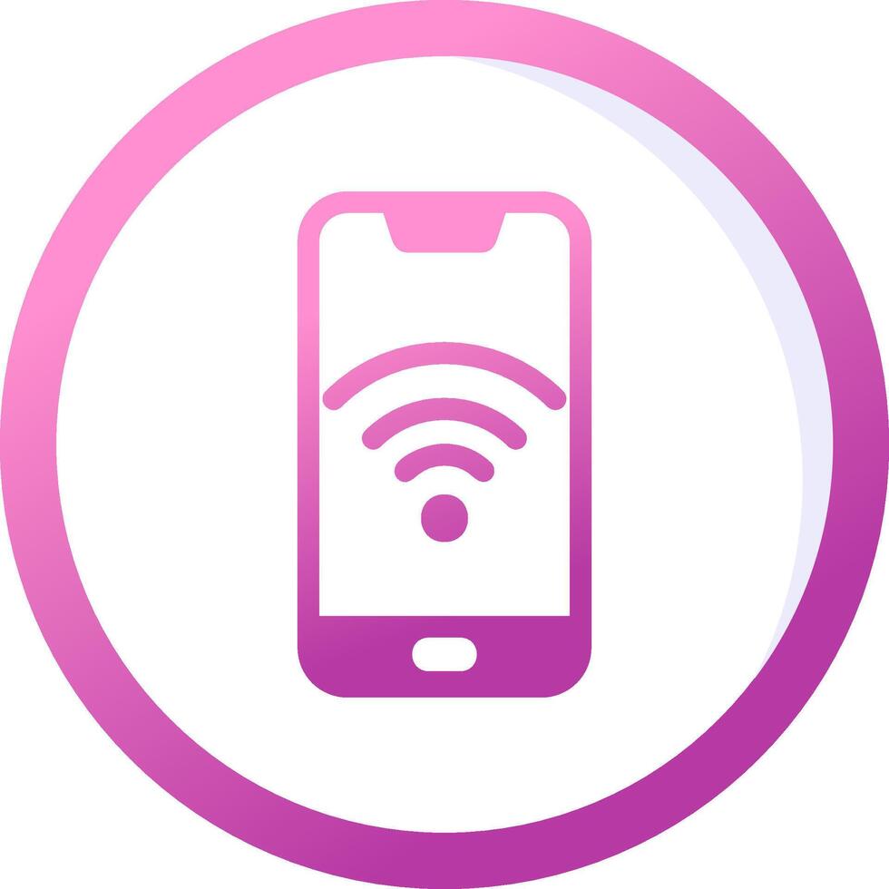 smartphone Wifi vector icoon