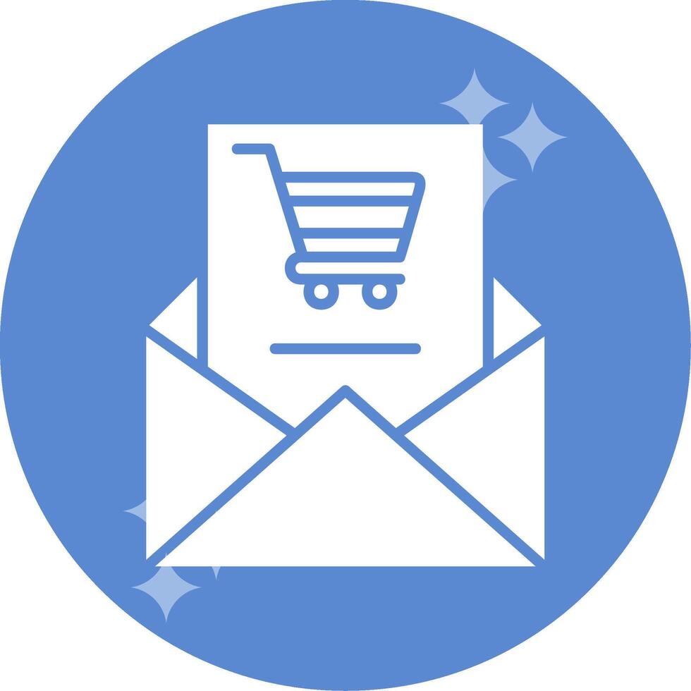 boodschappen doen e-mail vector icoon