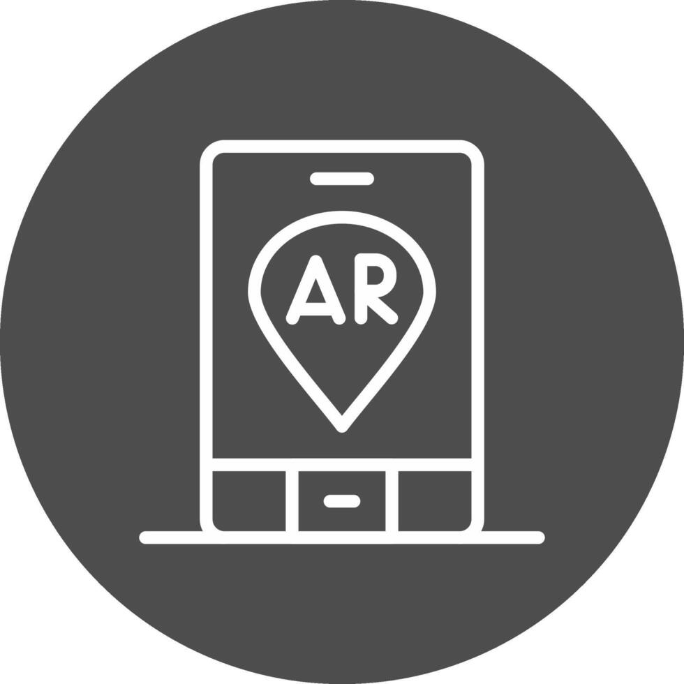 ar navigatie creatief icoon ontwerp vector