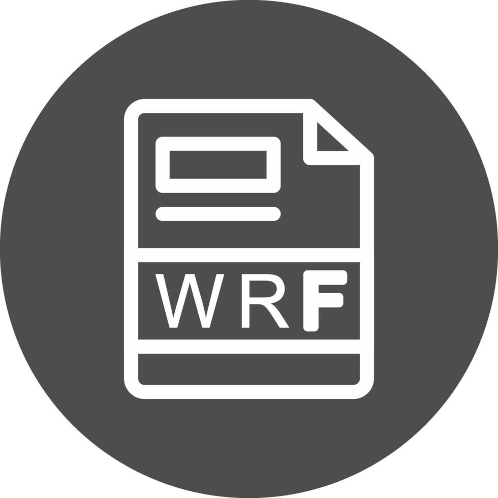 wrf creatief icoon ontwerp vector