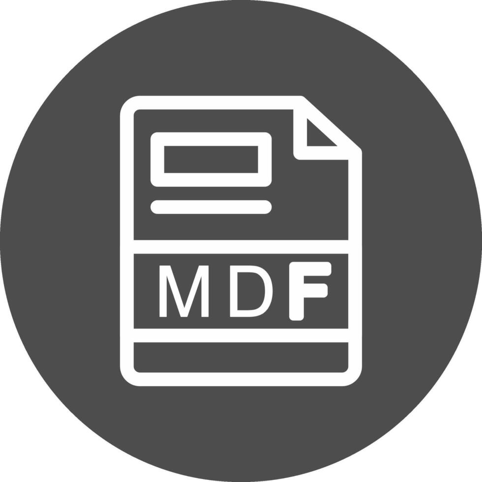 mdf creatief icoon ontwerp vector