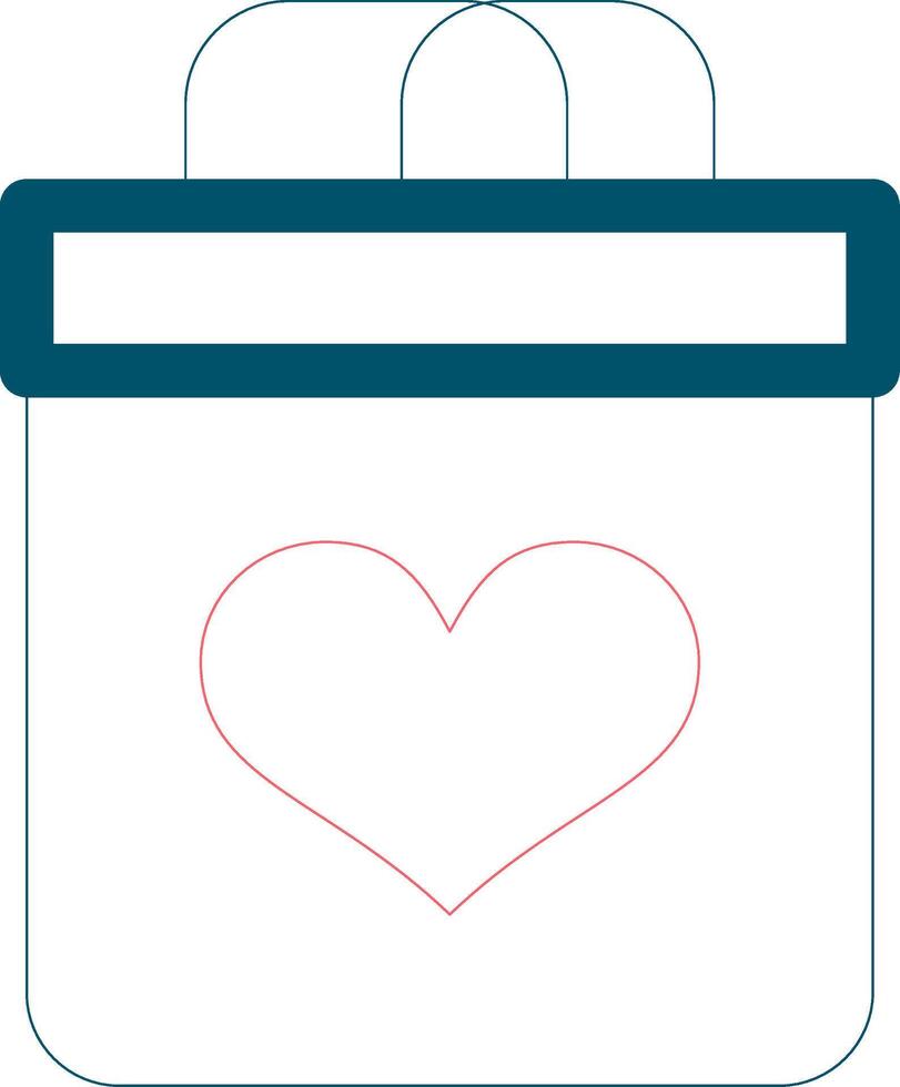 valentijnsdag zak creatief icoon ontwerp vector