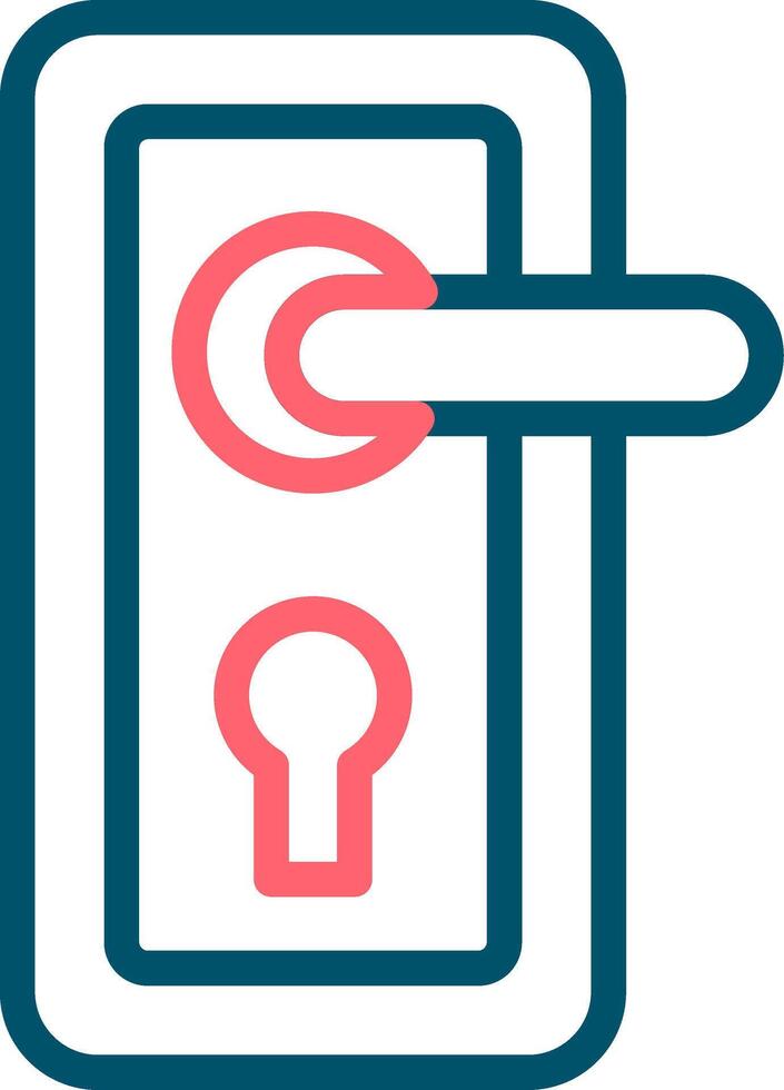 deur slot creatief icoon ontwerp vector