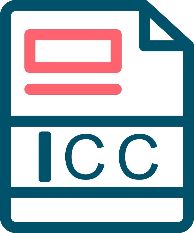 icc creatief icoon ontwerp vector