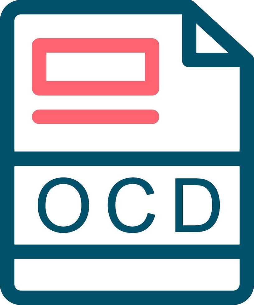 ocd creatief icoon ontwerp vector