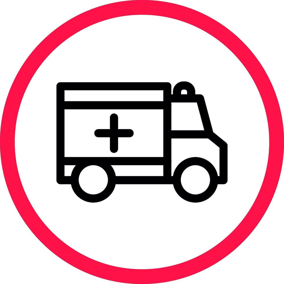 ambulance creatief icoon ontwerp vector