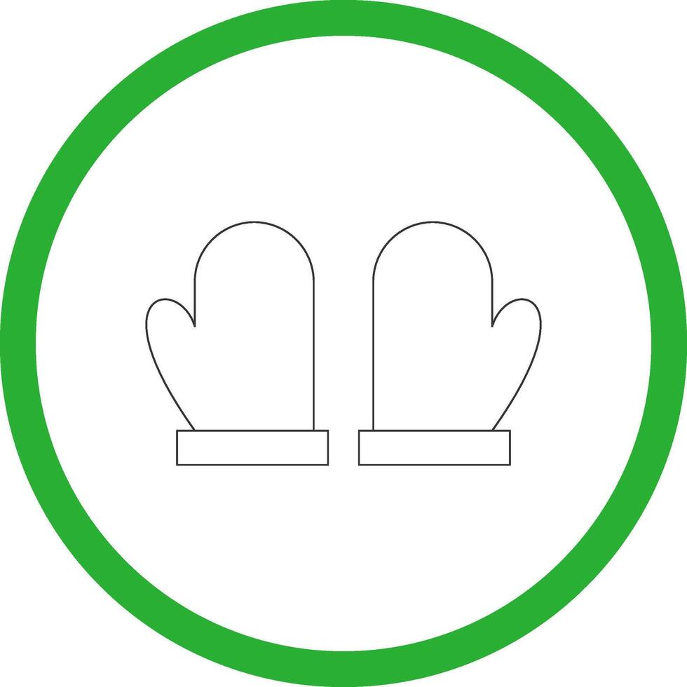 keuken handschoen creatief icoon ontwerp vector