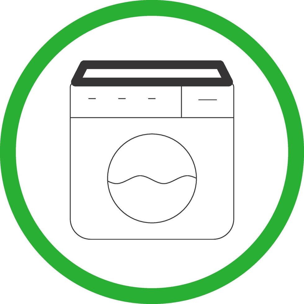 het wassen machine creatief icoon ontwerp vector