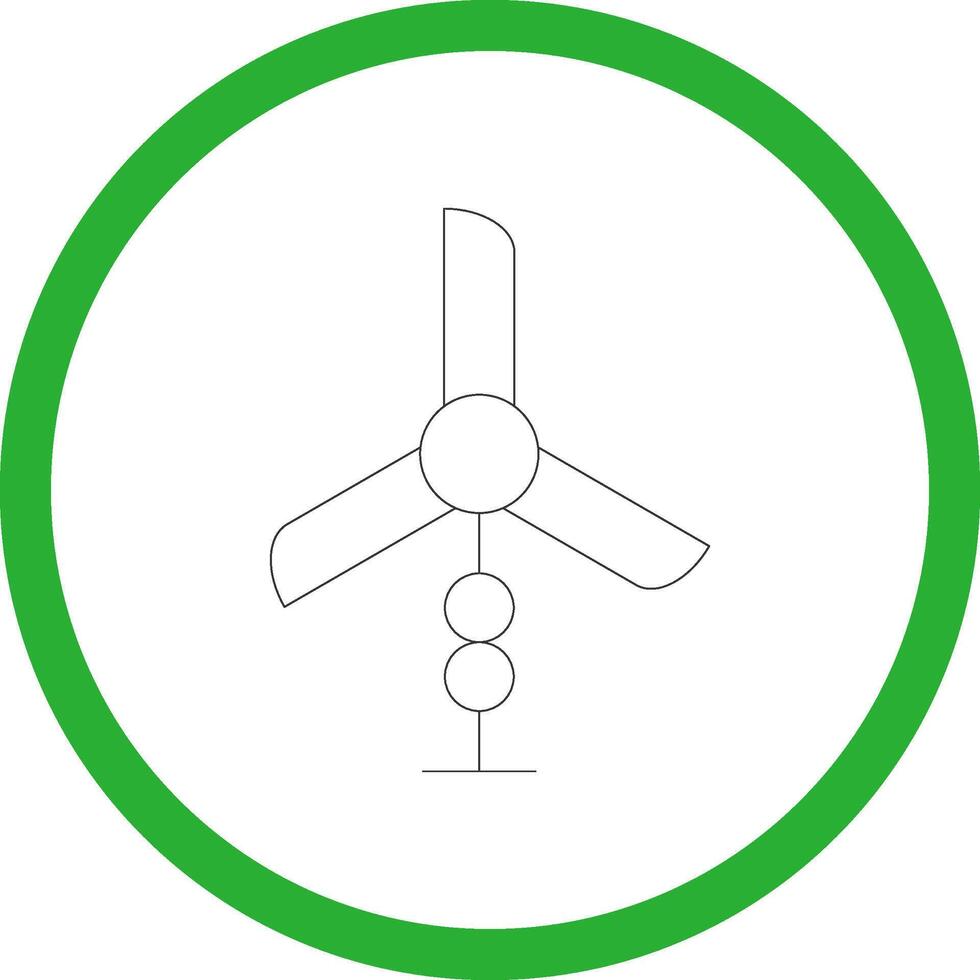 wind turbine creatief icoon ontwerp vector